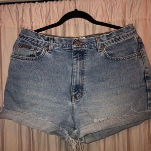 Calvin Klein Vintage distressed shorts
